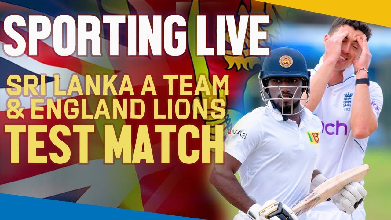 Sporting Live | Sri lanka A team & England Lions Test Match | Vishvavahini TV
