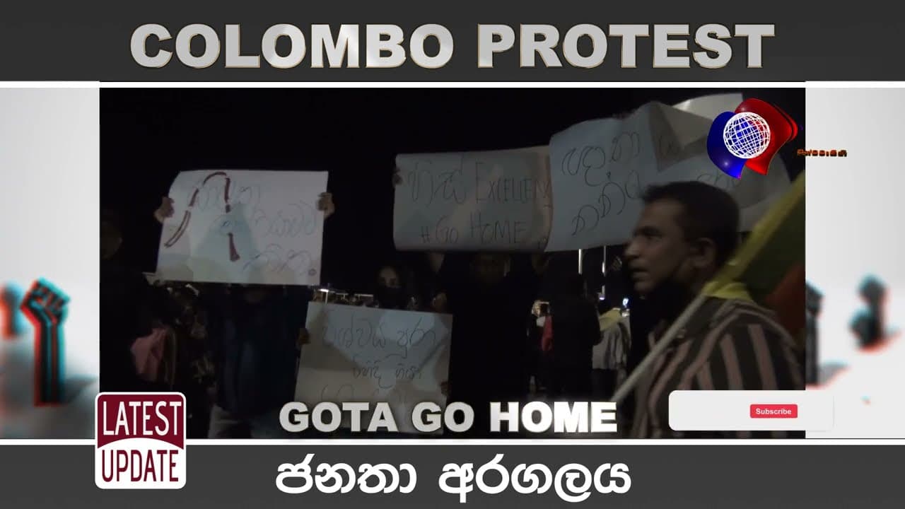 Gota Go Home ගමේ ජන අරගලය | Protest in Sri Lanka